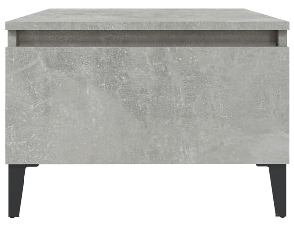 Betonszürke szerelt fa dohányzóasztal 90x49x45 cm