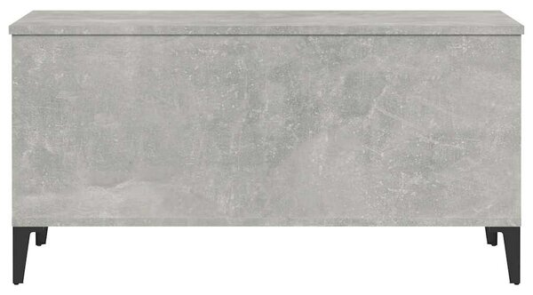 Betonszürke szerelt fa dohányzóasztal 90x44,5x45 cm