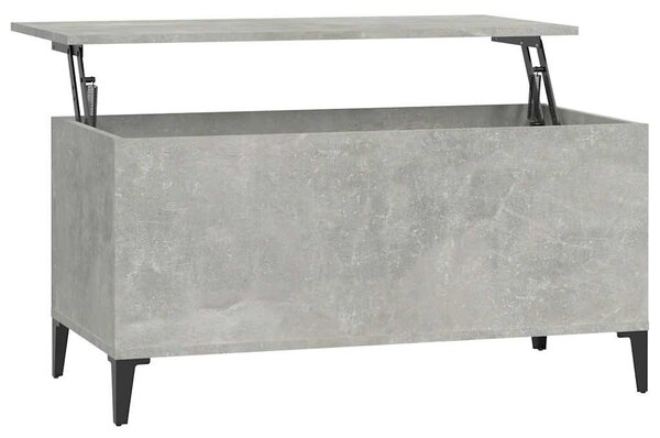 Betonszürke szerelt fa dohányzóasztal 90x44,5x45 cm