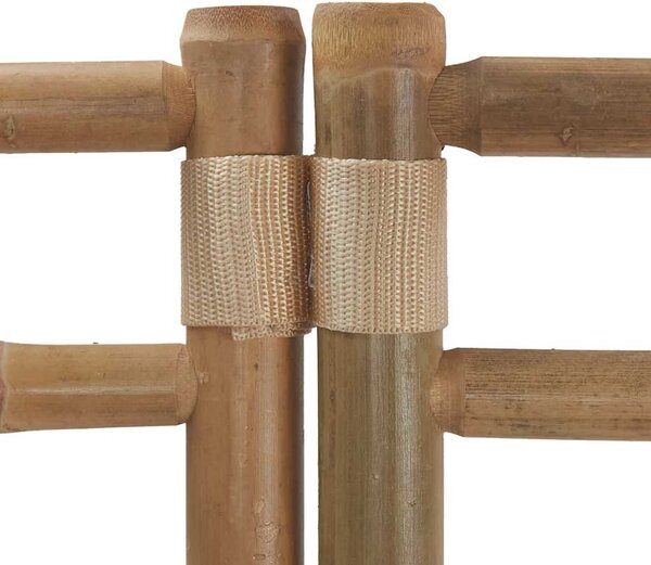 4 paneles összecsukható bambusz és vászon térelválasztó 160 cm