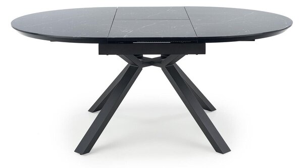 Asztal Houston 1245, 76cm, Fekete márvány, Fekete