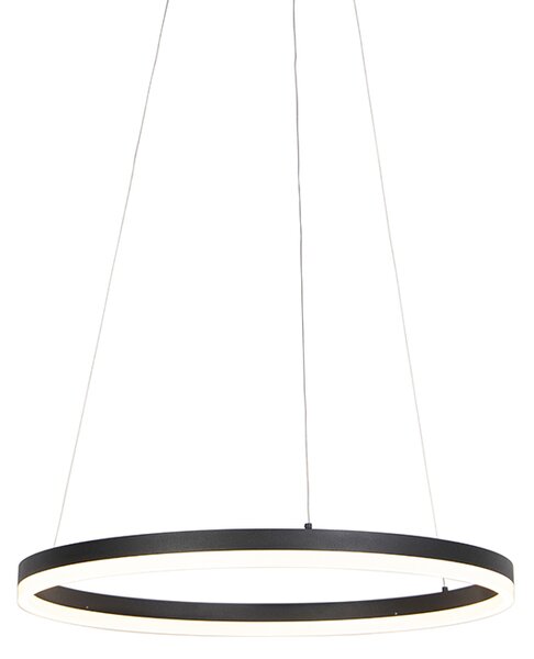 Design lógólámpa fekete 60 cm LED-del, 3 fokozatú fényerő-szabályozóval - Anello