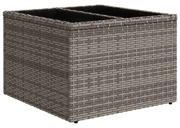 VidaXL Polyrattan Kerti Ülőgarnitúra - 9 részes - Szürke