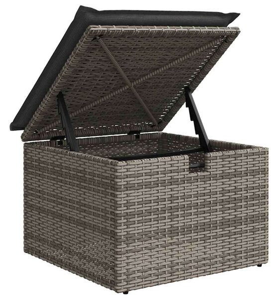 VidaXL Polyrattan Kerti Ülőgarnitúra - 8 részes - Szürke
