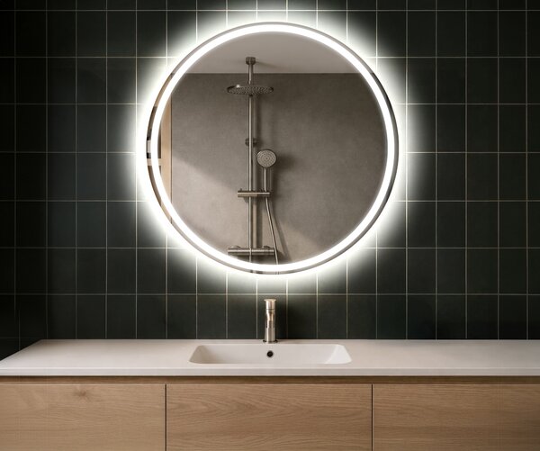 60x60 Fürdőszoba Tükör Világítással LED L76