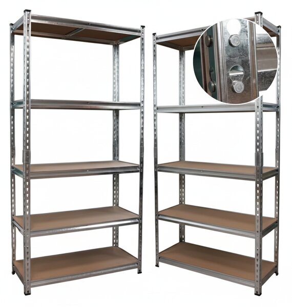 Salgó polc 183x90x40 horganyzott gyors füllel 2DB (2x4638)