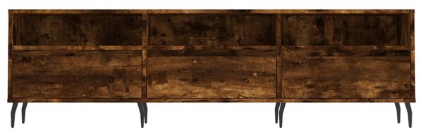 Füstös tölgy színű szerelt fa TV-szekrény 150 x 30 x 44,5 cm