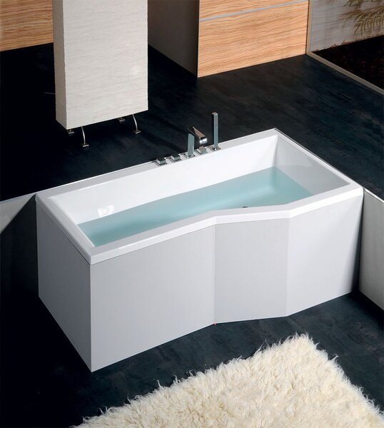 Polysan Polysan, VERSYS L sarok aszimmetrikus kád szerkezettel 160x84x70x47cm, fehér, 14711