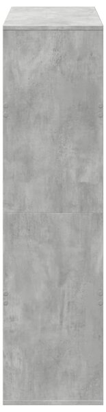 Betonszürke szerelt fa térelválasztó 100 x 33 x 125,5 cm