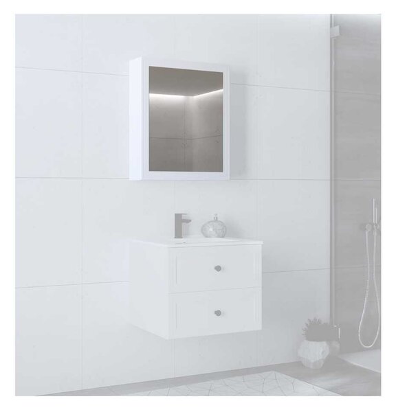Bondi tükrös fali szekrény 60 cm, fehér