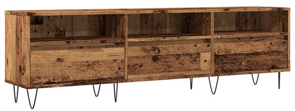 Antik fa színű szerelt fa TV-szekrény 150 x 30 x 44,5 cm