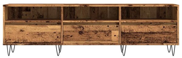 Antik fa színű szerelt fa TV-szekrény 150 x 30 x 44,5 cm