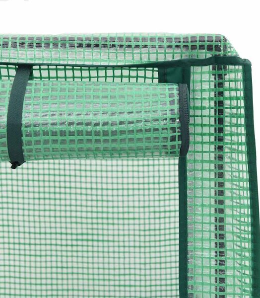 Rattan hatású magaságyás üvegháztakaróval 120 x 40 x 123 cm