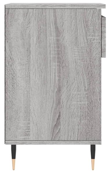 Szürke sonoma színű szerelt fa cipősszekrény 102x36x60 cm