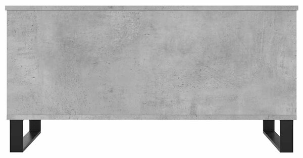 Betonszürke szerelt fa dohányzóasztal 90x44,5x45 cm