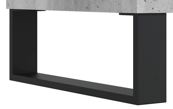 Betonszürke szerelt fa dohányzóasztal 90x44,5x45 cm