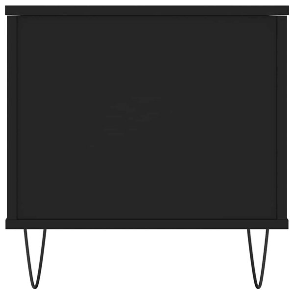 Fekete szerelt fa dohányzóasztal 90x44,5x45 cm