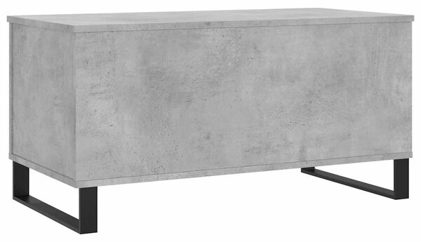 Betonszürke szerelt fa dohányzóasztal 90x44,5x45 cm