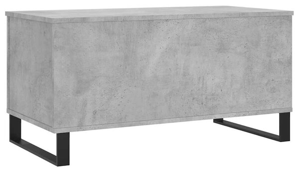 Betonszürke szerelt fa dohányzóasztal 90x44,5x45 cm