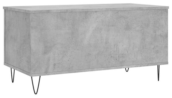 Betonszürke szerelt fa dohányzóasztal 90x44,5x45 cm