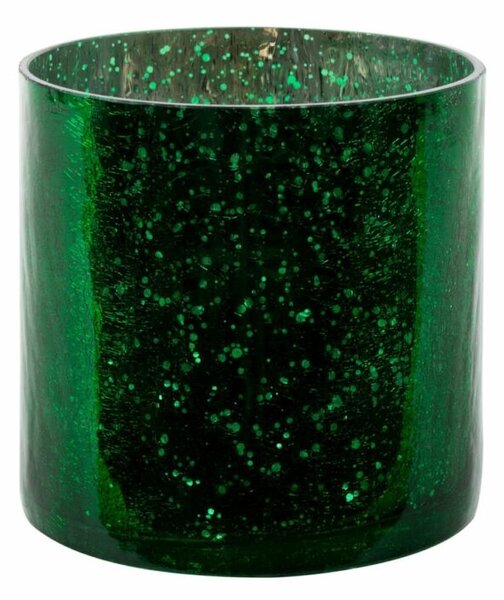Verre3 üveg kaspó Sötétzöld 15x15 cm