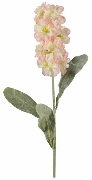 Művirág MATTHIOLA 56 cm, fehér-rózsaszín