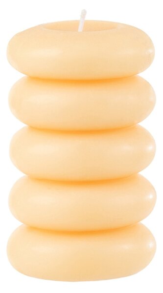 Oszlop gyertya MACARON 11,5 cm világossárga