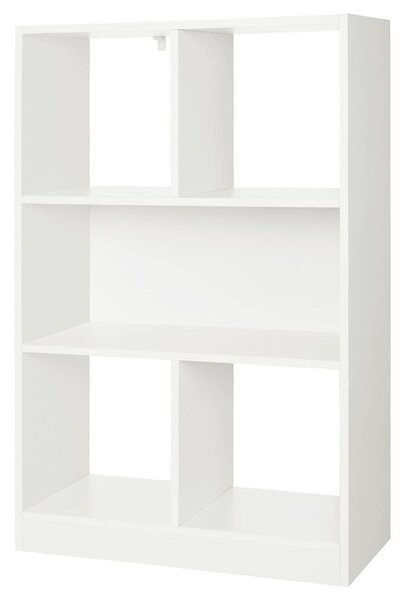 Fehér könyvespolc 100 x 66 x 30 cm