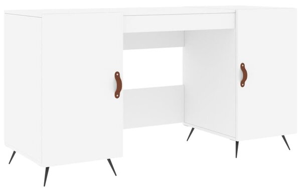 Fehér szerelt fa íróasztal 140 x 50 x 75 cm