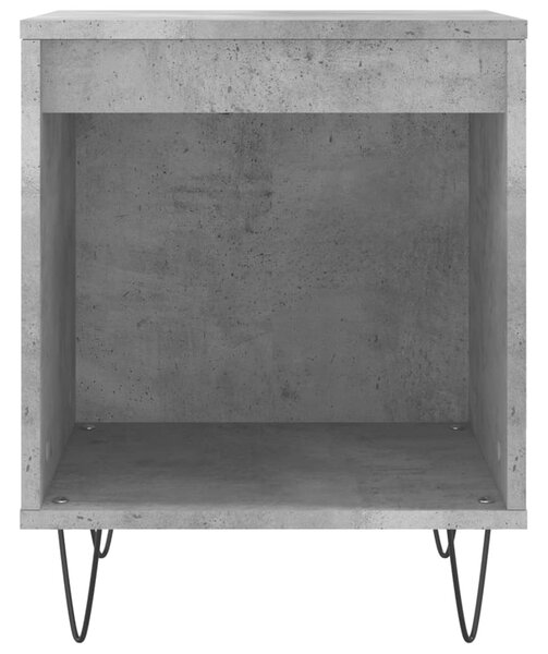 2 db betonszürke szerelt fa éjjeliszekrény 40 x 35 x 50 cm