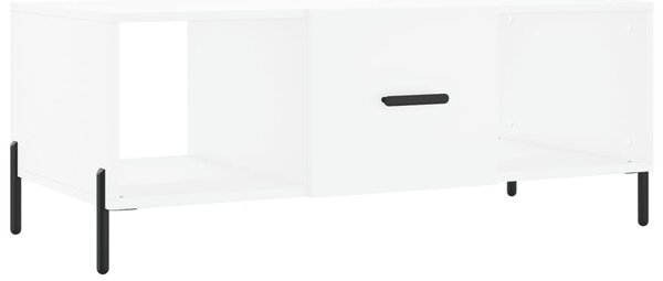 Fehér szerelt fa dohányzóasztal 102 x 50 x 40 cm