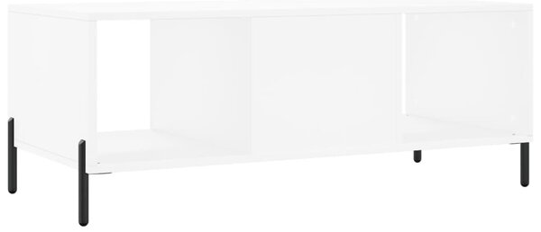 Fehér szerelt fa dohányzóasztal 102 x 50 x 40 cm