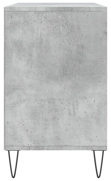 Betonszürke szerelt fa cipőszekrény 102x36x60 cm