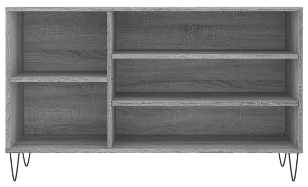 Szürke sonoma színű szerelt fa cipősszekrény 102x36x60 cm