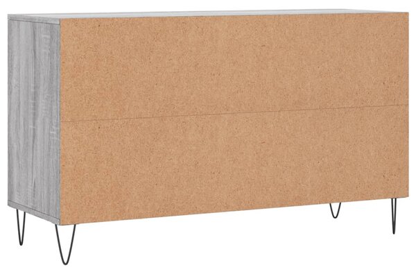 Szürke sonoma színű szerelt fa cipősszekrény 102x36x60 cm