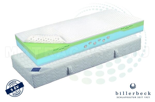 Billerbeck Davos 7 zónás hideghab matrac öntött latex padozattal 100x190