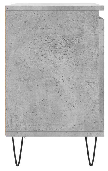 2 db betonszürke szerelt fa éjjeliszekrény 40x30x50 cm