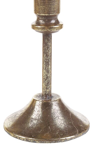 Gyertyatartó kétdarabos szettben SALAMINA Fém 63/49 cm Arany