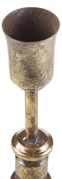 Gyertyatartó kétdarabos szettben SALAMINA Fém 63/49 cm Arany