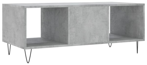 Betonszürke szerelt fa dohányzóasztal 102 x 50 x 40 cm