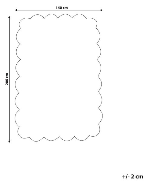 Gyerekszoba szőnyeg SAREKI Bézs 140 x 200 cm Pamut