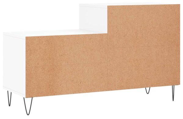 Fehér szerelt fa cipősszekrény 102x36x60 cm