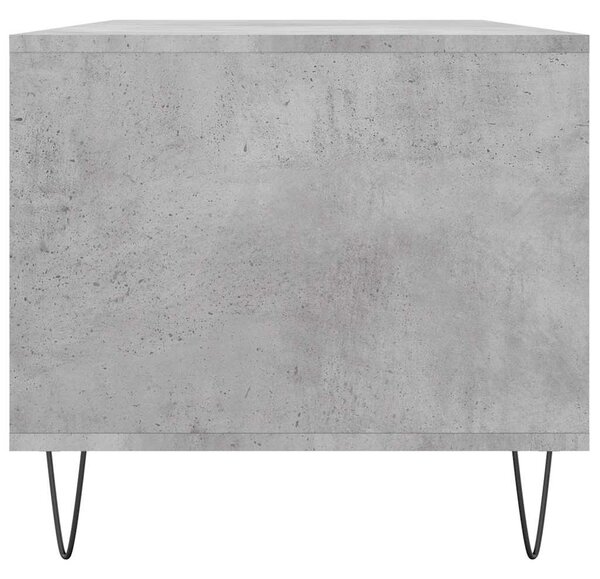 Betonszürke szerelt fa dohányzóasztal 90x49x45 cm