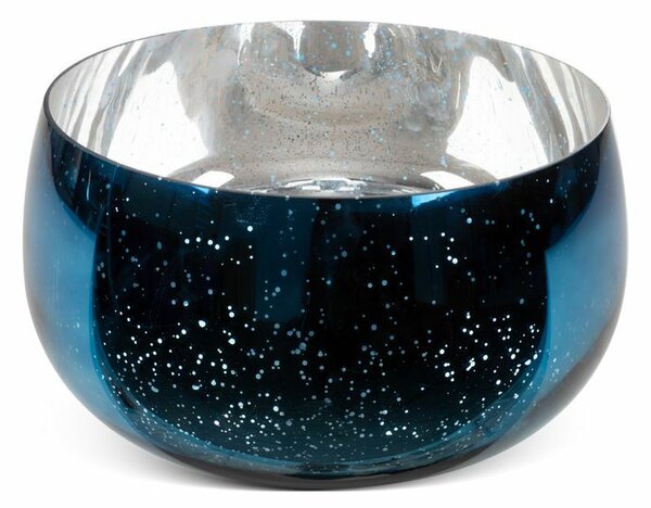 Molly1 üveg tál Kék 28x18 cm