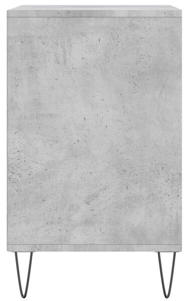 Betonszürke szerelt fa cipőszekrény 102x36x60 cm