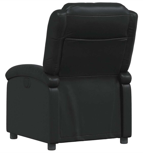 Fekete műbőr relaxfotel