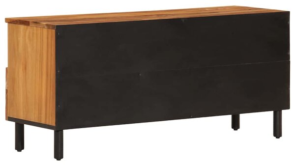 Tömör akácfa és szerelt fa TV-szekrény 100 x 33 x 46 cm