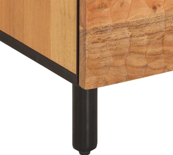 Tömör akácfa és szerelt fa TV-szekrény 100 x 33 x 46 cm