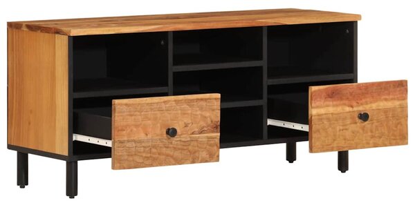 Tömör akácfa és szerelt fa TV-szekrény 100 x 33 x 46 cm
