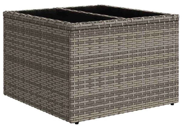 VidaXL Polyrattan Kerti Ülőgarnitúra - 9 részes - Szürke